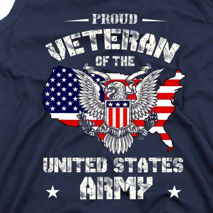 Retro Proud Veteran Of The United States Army Pride Us Flag Tank Top