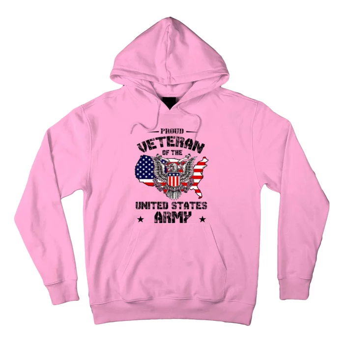 Retro Proud Veteran Of The United States Army Pride Us Flag Hoodie