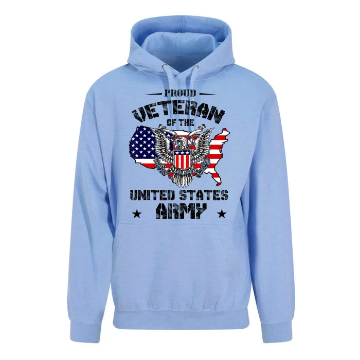 Retro Proud Veteran Of The United States Army Pride Us Flag Unisex Surf Hoodie