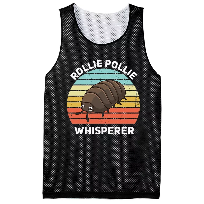 Rollie Pollie Whisperer Funny Isopod Kawaii Rollie Pollie Mesh Reversible Basketball Jersey Tank