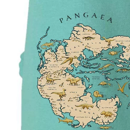 Reunite Pangaea World Map History Geology Earth Geologist Doggie 3-End Fleece Hoodie