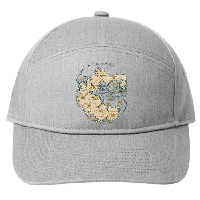 Reunite Pangaea World Map History Geology Earth Geologist 7-Panel Snapback Hat