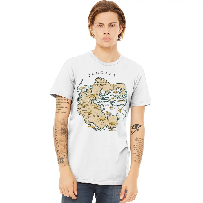 Reunite Pangaea World Map History Geology Earth Geologist Premium T-Shirt