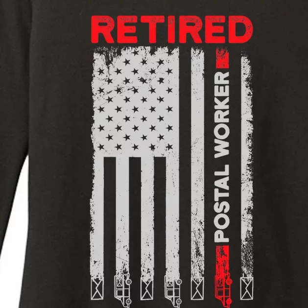 Retired Postal Worker Achieved Mailman Retirement Womens CVC Long Sleeve Shirt