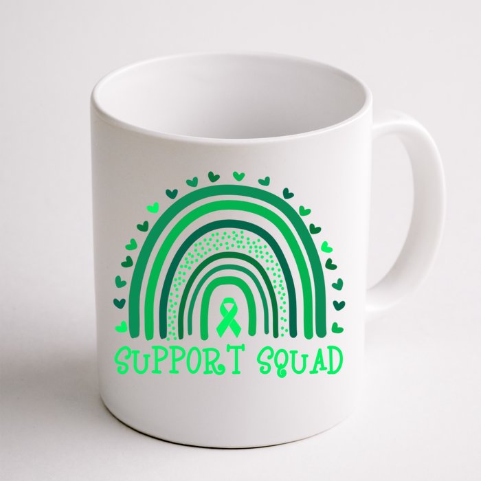 Rainbow Pink Warrior Breast Cancer Awareness Support Squad Gift Front & Back Coffee Mug