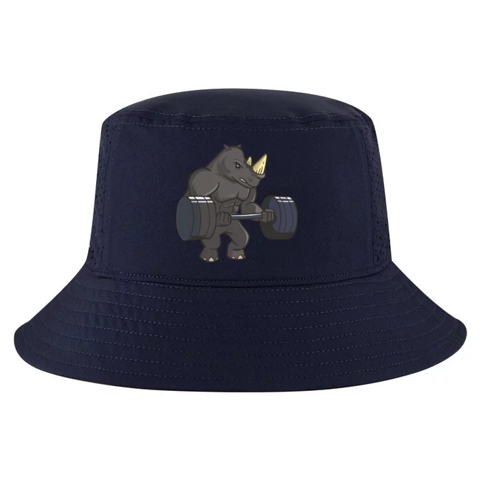 Rhinoceros Powerlifting Weightlifting Gym Rhino Lovers Gift Cool Comfort Performance Bucket Hat