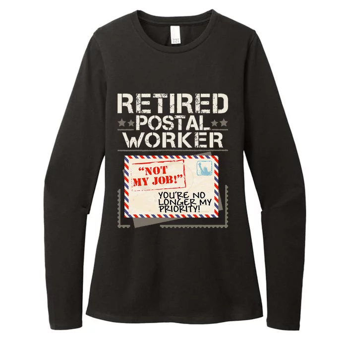 Retired Postal Worker Mailman Postman Mail Carrier Womens CVC Long Sleeve Shirt