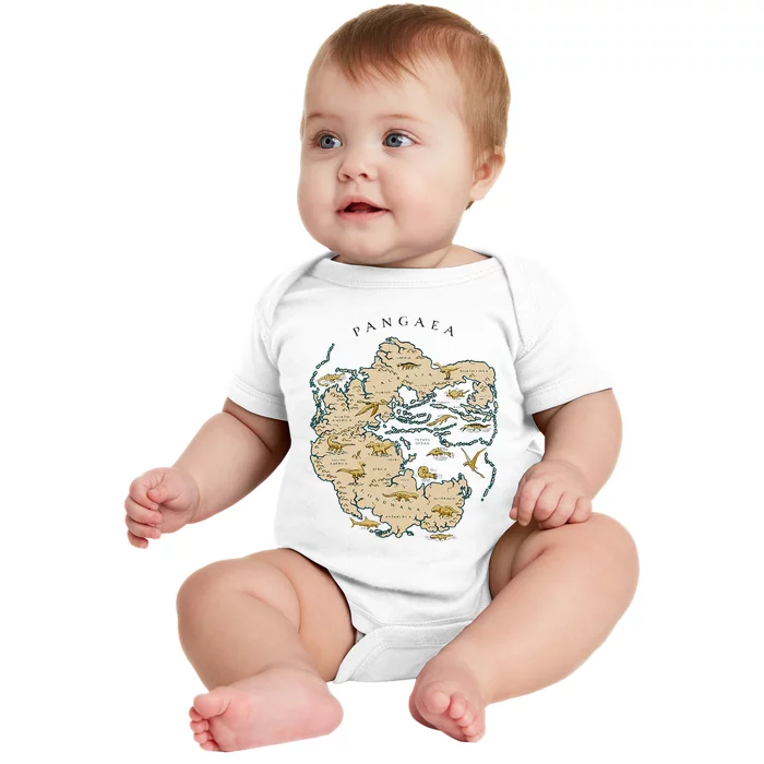 Reunite Pangaea World Map History Geology Earth Geologist Baby Bodysuit