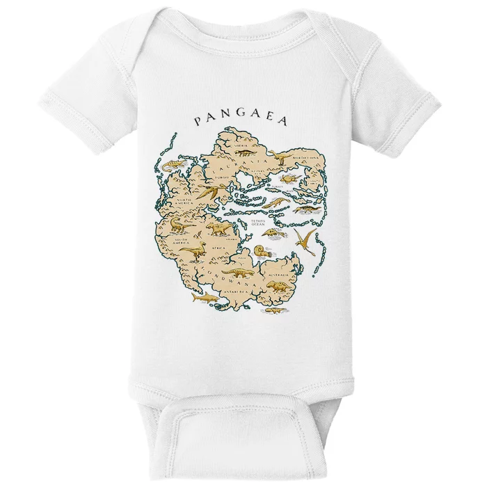 Reunite Pangaea World Map History Geology Earth Geologist Baby Bodysuit