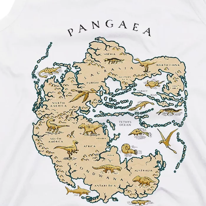 Reunite Pangaea World Map History Geology Earth Geologist Tank Top