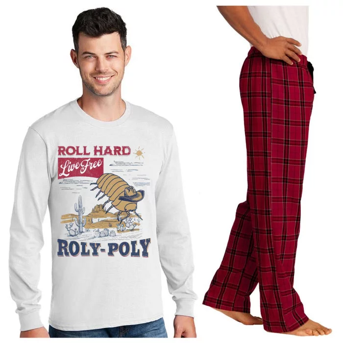 Roly Poly Western Rodeo Cowboy Dung Beetle Retro Long Sleeve Pajama Set