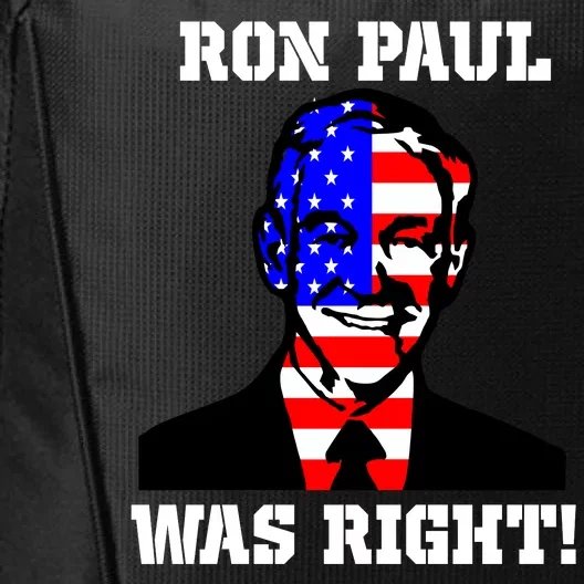 Ron Paul Was Right City Backpack