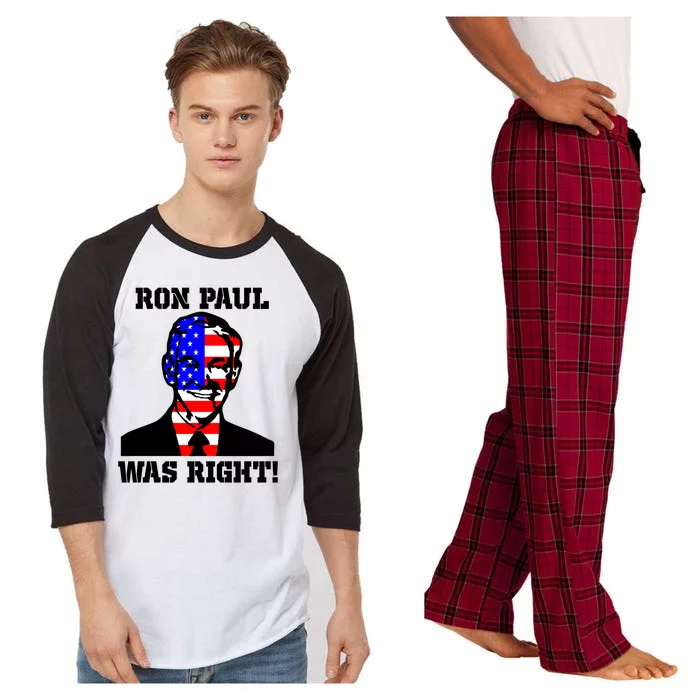 Ron Paul Was Right Raglan Sleeve Pajama Set