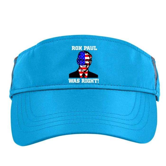 Ron Paul Was Right Adult Drive Performance Visor