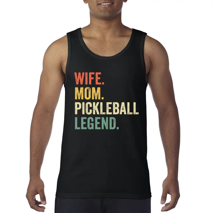 Retro Pickleball Wife Mom Legend Vintage Mother's Day Tank Top