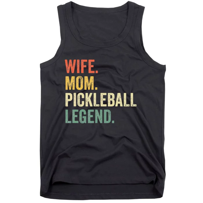 Retro Pickleball Wife Mom Legend Vintage Mother's Day Tank Top