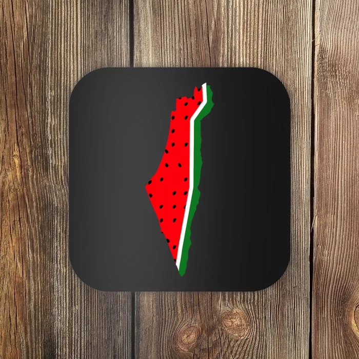 Real Palestine Watermelon Map Coaster