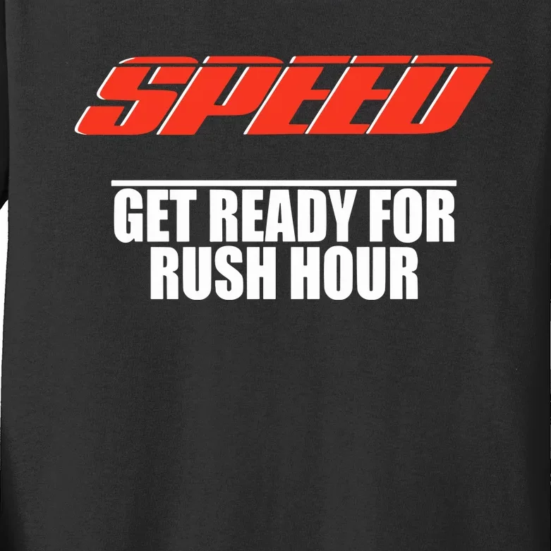 Robert Pattinson Wearing Speed Get Ready For Rush Hour Kids Long Sleeve Shirt