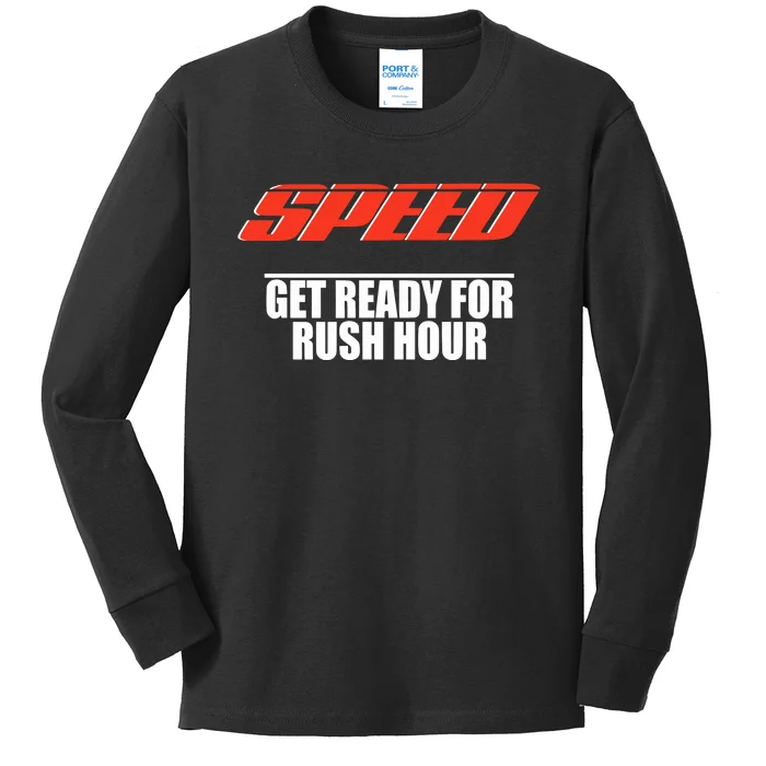 Robert Pattinson Wearing Speed Get Ready For Rush Hour Kids Long Sleeve Shirt