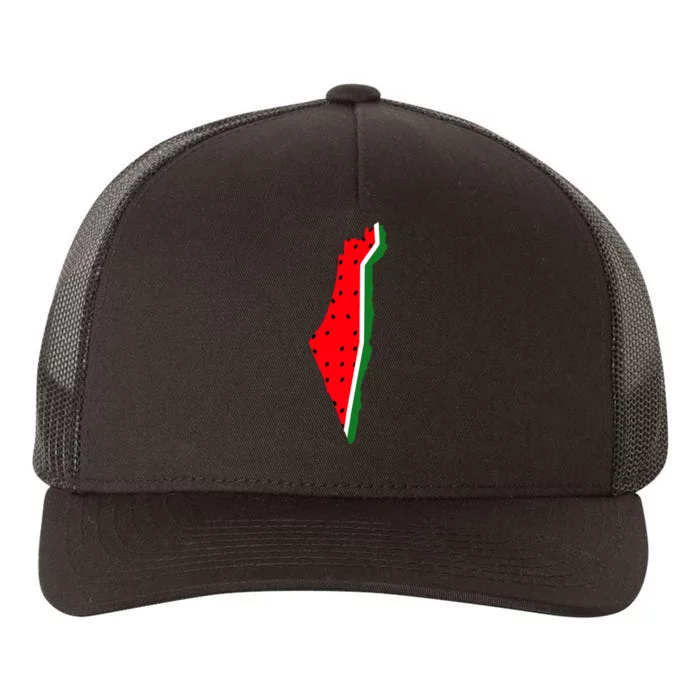 Real Palestine Watermelon Map Yupoong Adult 5-Panel Trucker Hat