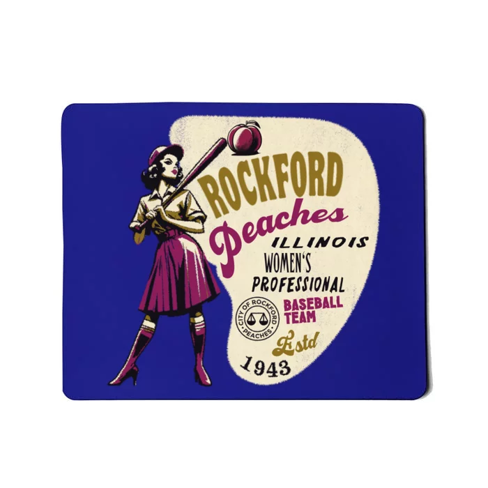 Rockford Peaches Women Professional Baseball Team Mousepad