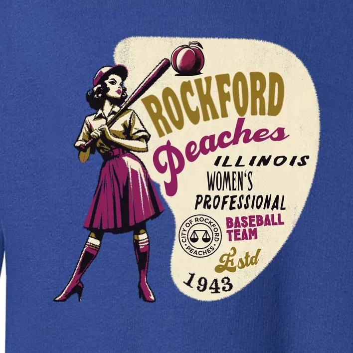 Rockford Peaches Women Professional Baseball Team Toddler Sweatshirt