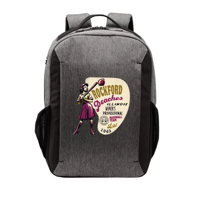 Rockford Peaches Women Professional Baseball Team Vector Backpack