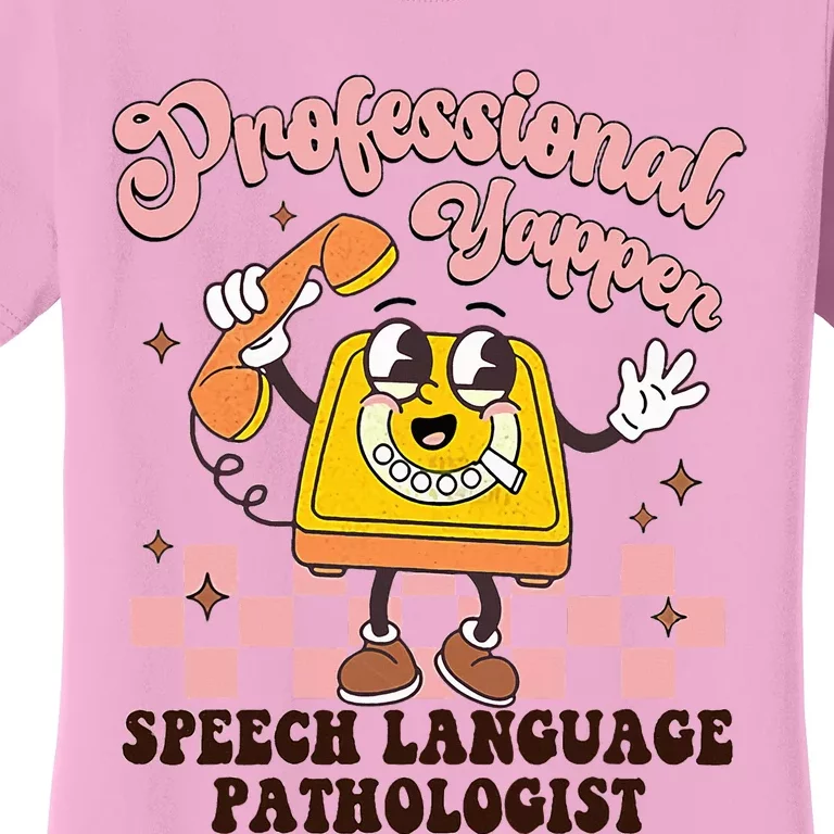 Retro Professional Yapper Speech Language Pathologist Slp Women's T-Shirt