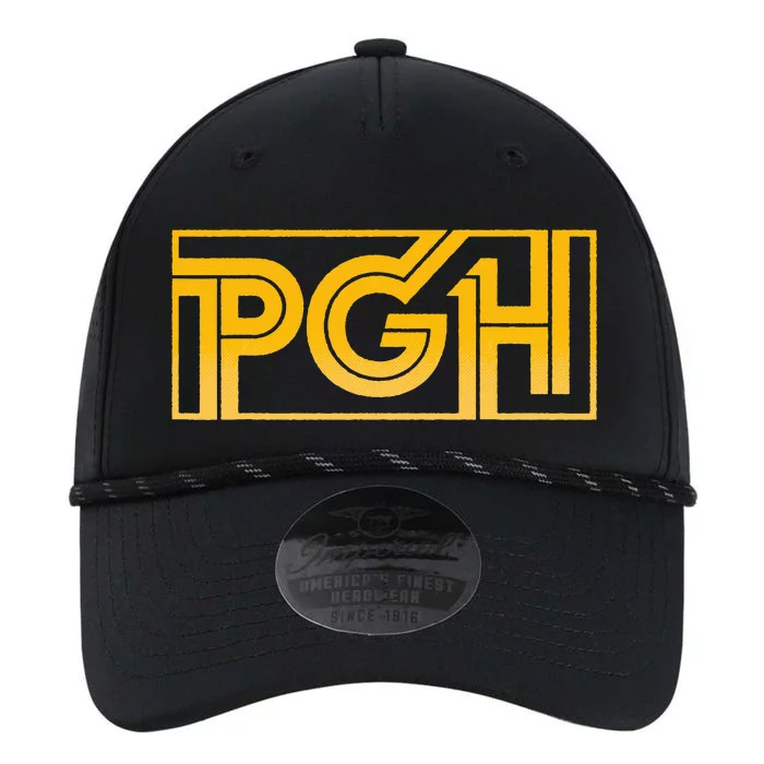 Retro Pgh Yellow Pittsburgh Box Logo Performance The Dyno Cap