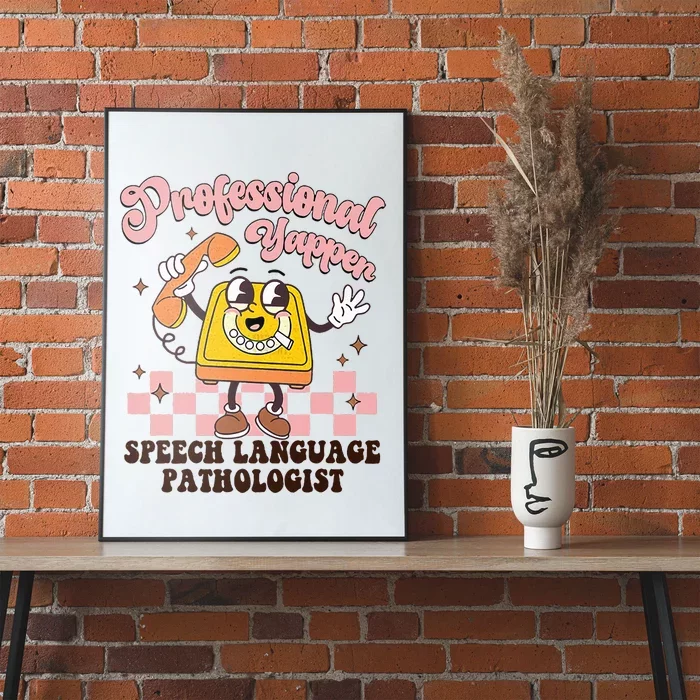 Retro Professional Yapper Speech Language Poster