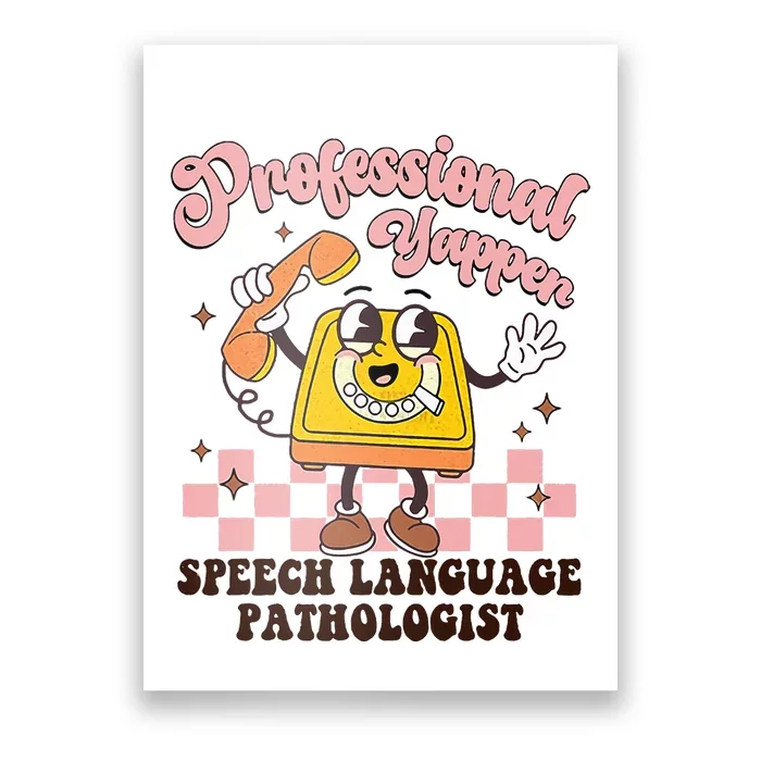 Retro Professional Yapper Speech Language Poster