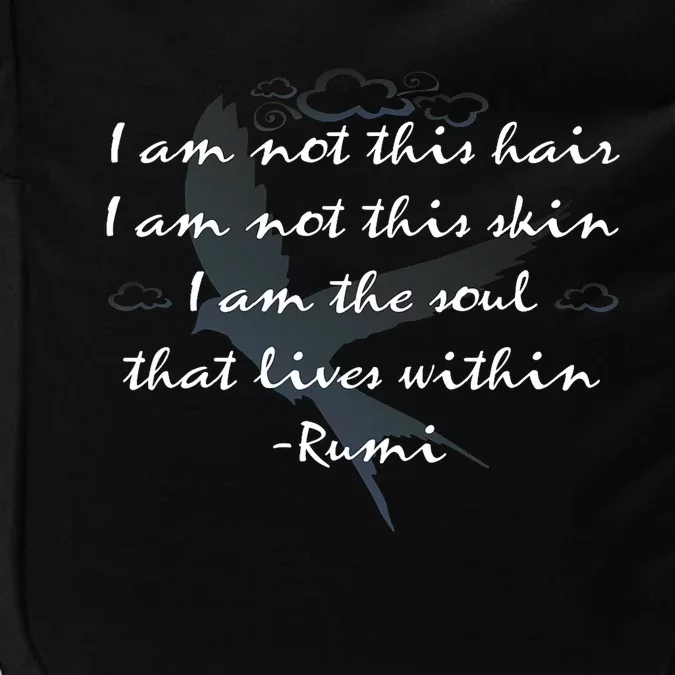 Rumi Quote Beautiful With Flying Bird Impact Tech Backpack