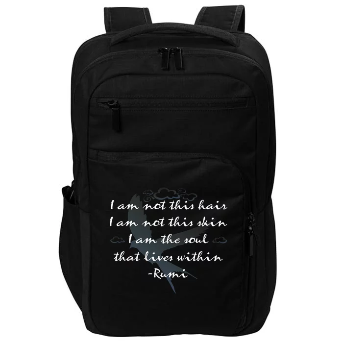 Rumi Quote Beautiful With Flying Bird Impact Tech Backpack