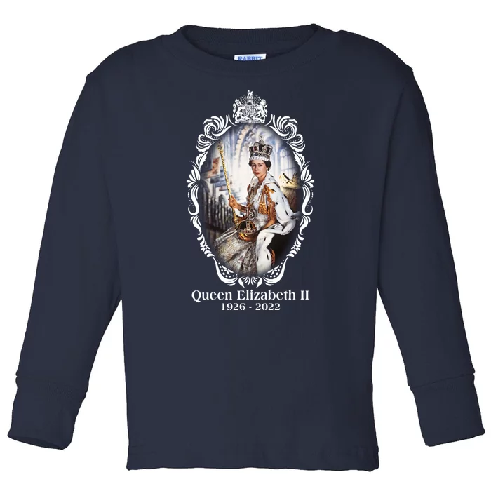 RIP Queen Elizabeth II 1926 2022 Toddler Long Sleeve Shirt