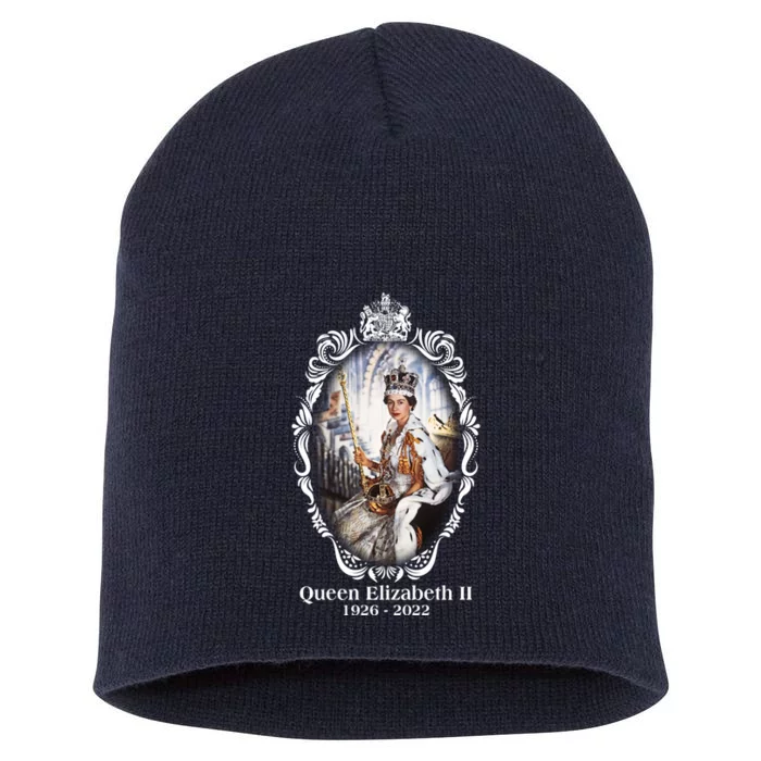 RIP Queen Elizabeth II 1926 2022 Short Acrylic Beanie