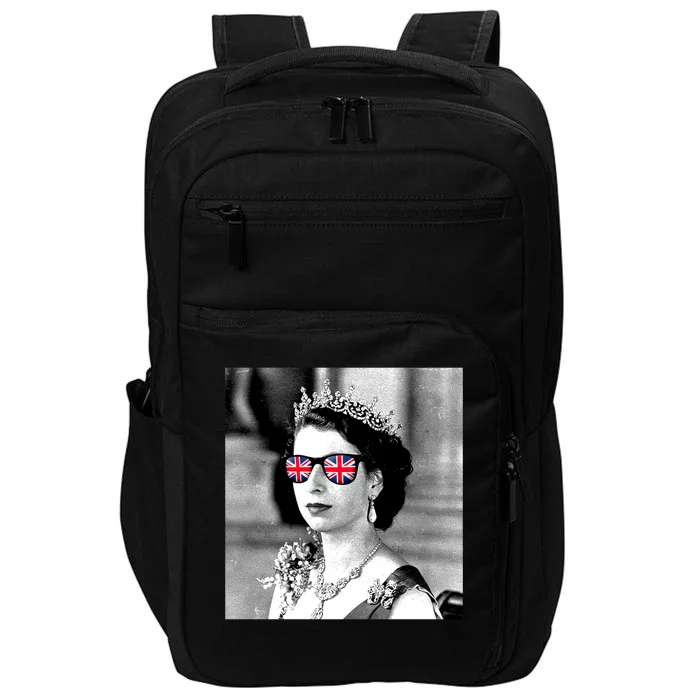 RIP Queen Elizabeth British Flag Sunglasses Impact Tech Backpack