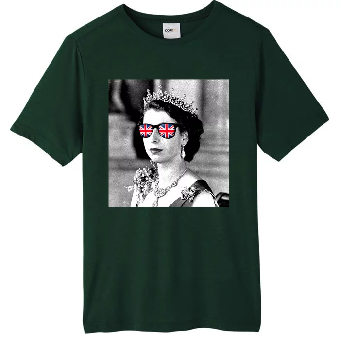 RIP Queen Elizabeth British Flag Sunglasses ChromaSoft Performance T-Shirt