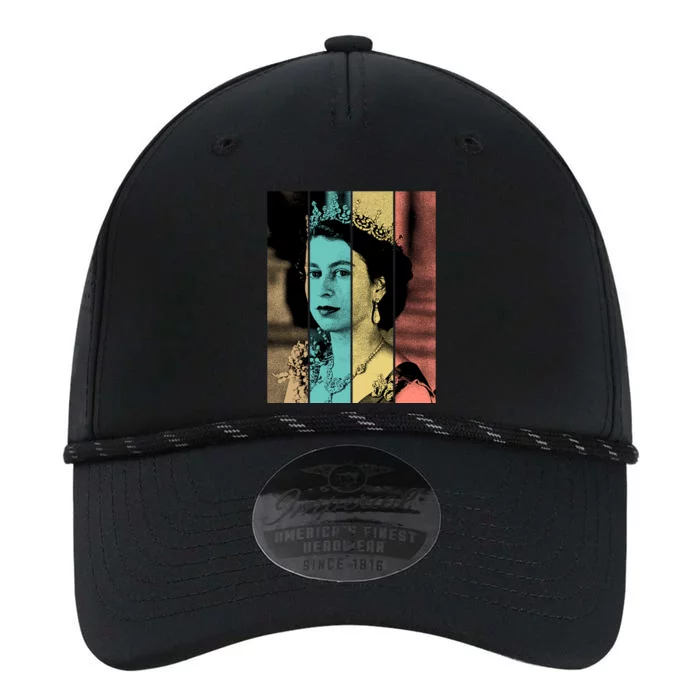 RIP Queen Elizabeth Vintage Color Block Pop Art Performance The Dyno Cap