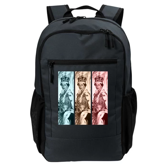 RIP Queen Elizabeth Vintage Retro Color Block Pop Art Daily Commute Backpack