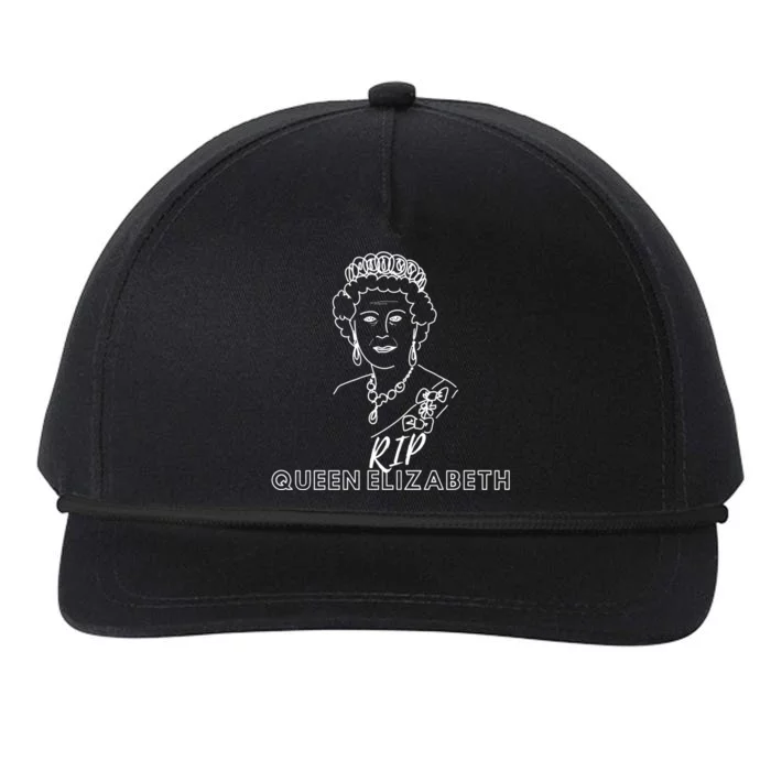 RIP Queen Elizabeth Snapback Five-Panel Rope Hat