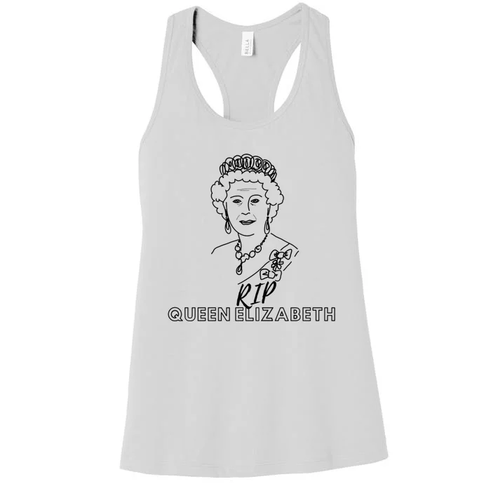 RIP Queen Elizabeth Women's Racerback Tank