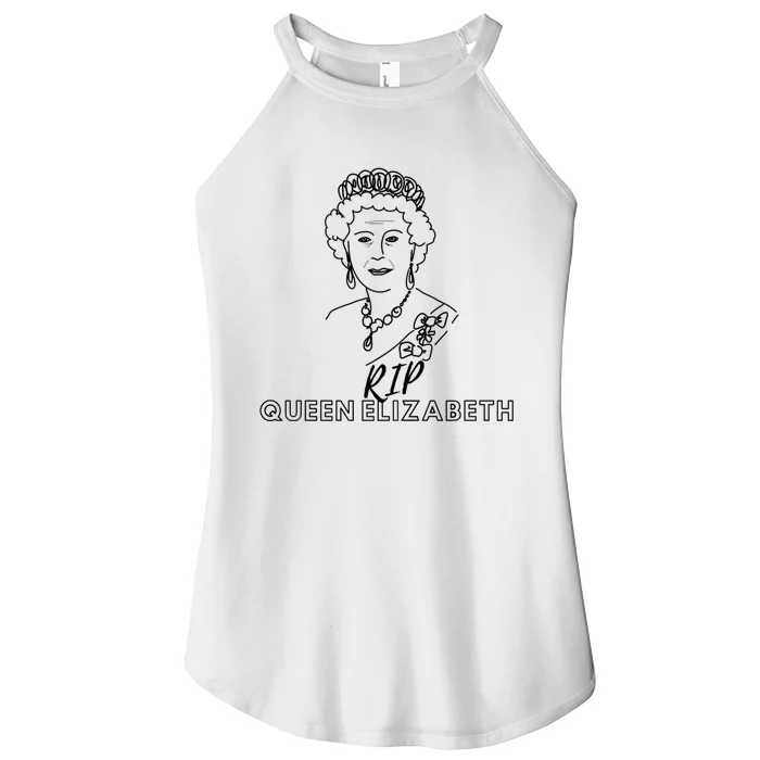 RIP Queen Elizabeth Women’s Perfect Tri Rocker Tank