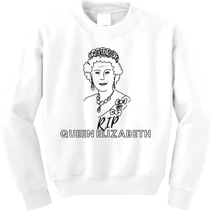 RIP Queen Elizabeth Kids Sweatshirt