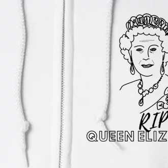 RIP Queen Elizabeth Full Zip Hoodie