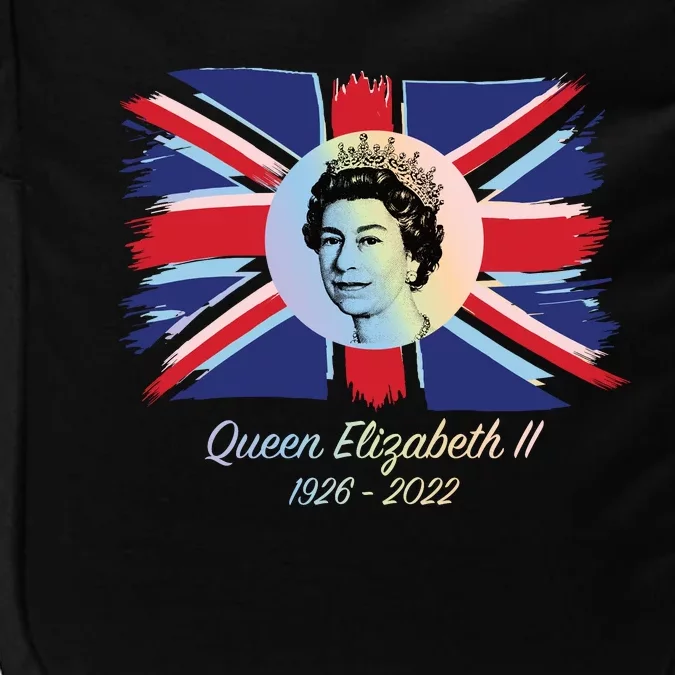 RIP Queen Elizabeth II Tribute UK Flag Colorful Impact Tech Backpack