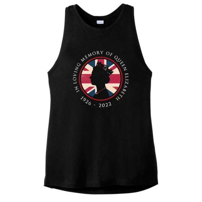 RIP Queen Elizabeth In Loving Memory Of Queen Elizabeth II Ladies Tri-Blend Wicking Tank