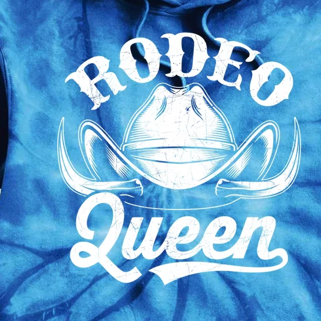 Rodeo Queen Funny Cow Cow Rodeo Horse Lover Gift Tie Dye Hoodie