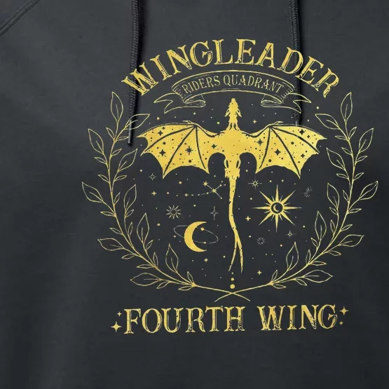 Riders Quadrant Fourth Wing War College Violet Sorrengail Performance Fleece Hoodie