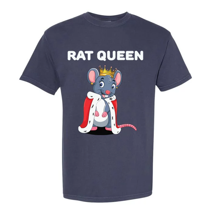 Rat Queen Girl Rat Women Rat Garment-Dyed Heavyweight T-Shirt