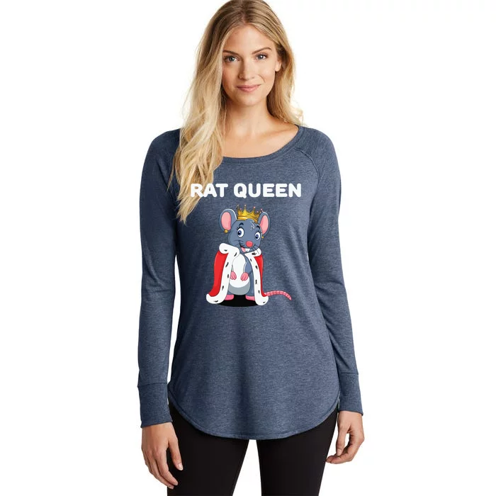 Rat Queen Girl Rat Women Rat Women's Perfect Tri Tunic Long Sleeve Shirt